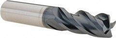 Iscar - 5/8", 4 Flute, Single End, Solid Carbide, 0.03" Corner Radius End Mill - 3-1/2" OAL, Right Hand Flute, 1-1/4" LOC, Right Hand Cut - Eagle Tool & Supply