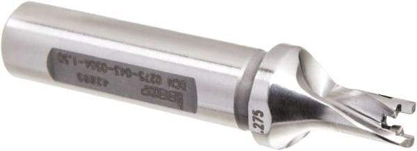 Iscar - 0.275 to 0.291" Diam, 1.5xD, 0.43" Max Drill Depth, 2.76" OAL, Replaceable Tip Drill - 2.76" OAL, 1.5xD Drill Depth by Diam Ratio - Eagle Tool & Supply