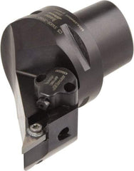 Iscar - Right Hand Cut, Size C5, Various Insert Compatiblity, External Modular Turning & Profiling Cutting Unit Head - 35mm Ctr to Cutting Edge, 60mm Head Length, Through Coolant, Series CAMFIX, Isoturn, JetHPLine - Eagle Tool & Supply