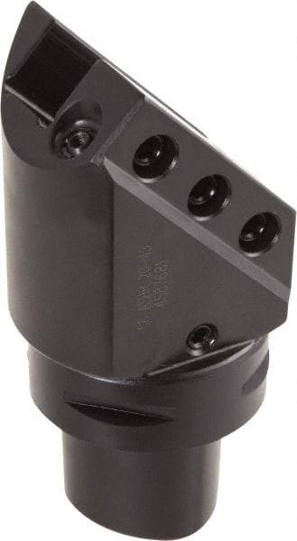 Iscar - 102mm Head Length, Modular Grooving Blade Holder Head - Left Hand Cut, System Size C6, Through Coolant, Series CAMFIX - Eagle Tool & Supply