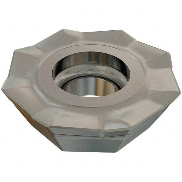 Iscar - OEMT060405 76 Grade IC5100 Carbide Milling Insert - TiCN/Al2O3 Finish, 0.1866" Thick, 0.5618" Inscribed Circle, 0.5mm Corner Radius - Eagle Tool & Supply