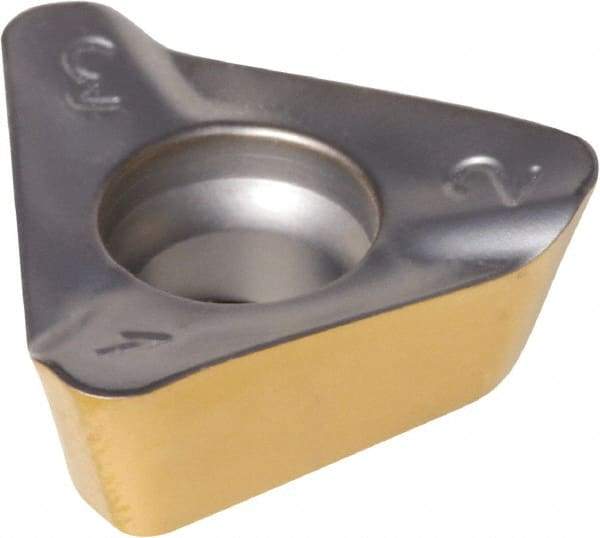 Iscar - HM390 TDKT150516 PDR Grade IC330 Carbide Milling Insert - TiCN/TiN Finish, 0.2303" Thick, 0.4488" Inscribed Circle, 1.6mm Corner Radius - Eagle Tool & Supply