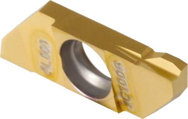 Iscar - 22SCIL Grade IC1008, Carbide Grooving Insert - 3.8mm Max Depth of Cut, TiAlN/TiN Finish - Eagle Tool & Supply