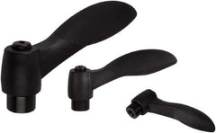 KIPP - #8-32, Fiberglass Reinforced Plastic & Thermoplastic SEBS Threaded Hole Adjustable Clamping Handle - 48.1mm OAL, 33.5mm High - Eagle Tool & Supply