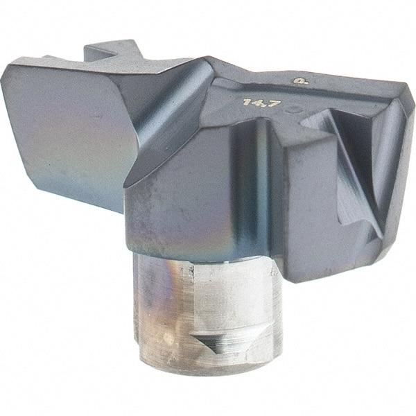 Iscar - Series FCP, 14.71mm Diam Grade IC908 Replaceable Drill Tip - Carbide, TiAlN/TiN Finish, 14 Seat Size - Eagle Tool & Supply