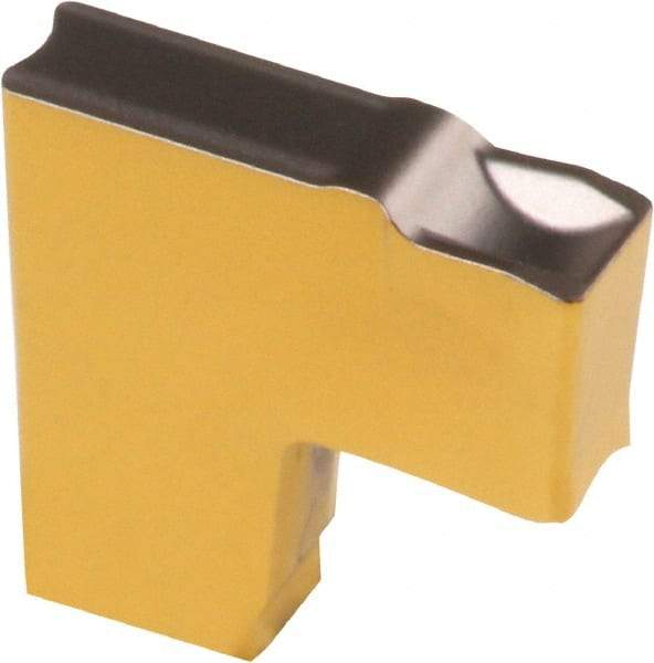 Iscar - TAG2 MF IC808 Grade, 0.0787" Cutting Width, Carbide Cutoff Insert - Neutral Lead Angle, 0.0079" Cnr Rad, TiN/TiAlN Coated, Single End - Eagle Tool & Supply