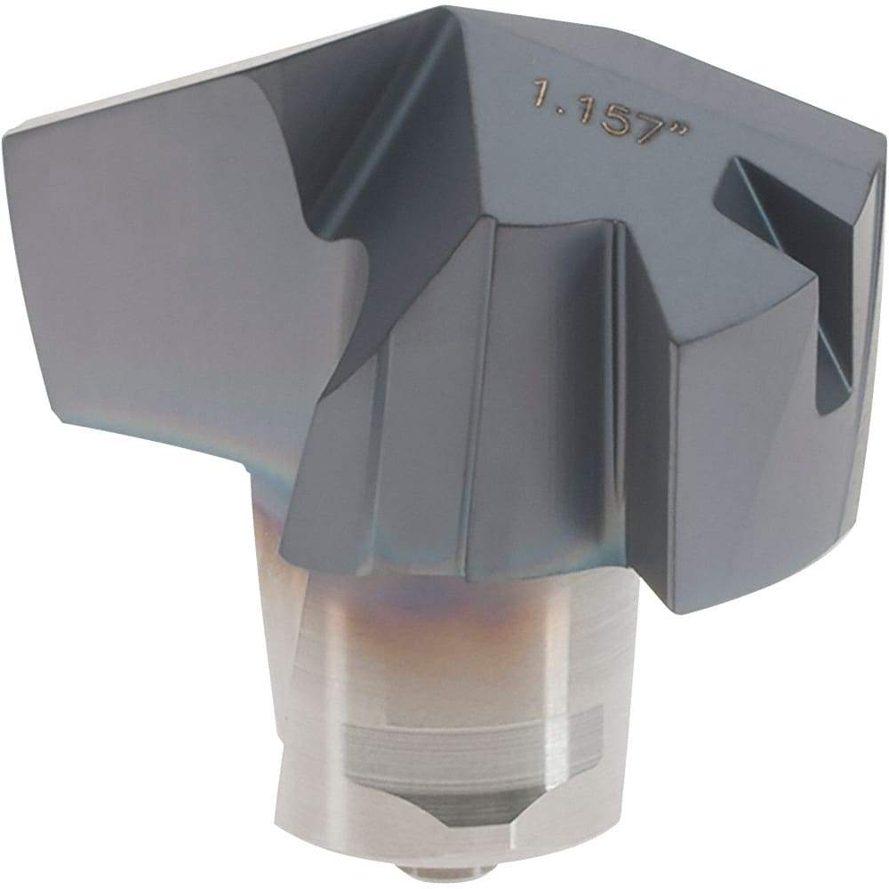 Iscar - Series ICP, 29.39mm Diam Grade IC908 Replaceable Drill Tip - Carbide, TiAlN/TiN Finish, 29 Seat Size - Eagle Tool & Supply