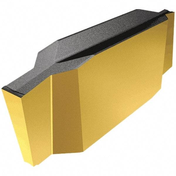 Iscar - 196015GIP Grade IC20N, 1.96mm Cutting Width Cermet Grooving Insert - 3mm Max Depth of Cut, Neutral, 0.15mm Corner Radius, Uncoated - Eagle Tool & Supply