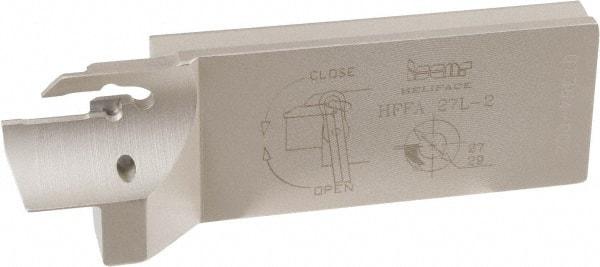 Iscar - 2mm Groove Width, 14mm Max Depth of Cut, Left Hand Cut, HFFA Indexable Grooving Blade - HFPN Insert Style, Series Heliface - Eagle Tool & Supply
