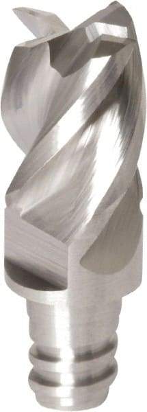 Iscar - MM EA Grade IC08 Carbide End Milling Tip Insert - Uncoated, 4 Flutes, 8mm Cutting Diam, 8mm Depth of Cut, 15mm Extension - Eagle Tool & Supply