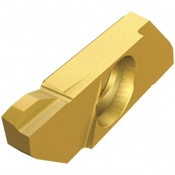 Iscar - 22SCIL Grade IC1008, Carbide Grooving Insert - 3.8mm Max Depth of Cut, 0.1mm Corner Radius, TiAlN/TiN Finish - Eagle Tool & Supply