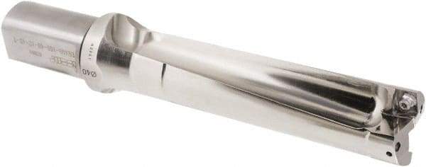 Iscar - 160mm Max Drill Depth, 4xD, 44.9mm Diam, Indexable Insert Drill - 2 Inserts, 40mm Shank Diam, Straight Shank - Eagle Tool & Supply