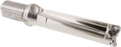 Iscar - 160mm Max Drill Depth, 4xD, 44.9mm Diam, Indexable Insert Drill - 2 Inserts, 40mm Shank Diam, Straight Shank - Eagle Tool & Supply