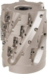 Iscar - 24 Inserts, 80mm Cut Diam, 32mm Arbor Diam, 71mm Max Depth of Cut, Indexable Square-Shoulder Face Mill - 100mm High, P290 AC.T 1806.. Insert Compatibility, Through Coolant, Series MillShred - Eagle Tool & Supply