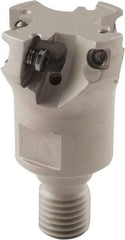 Iscar - 40mm Cut Diam, 13mm Max Depth of Cut, 68mm OAL, Indexable Square Shoulder Helical End Mill - Multiple Insert Styles, M16 Modular Connection, 90° Lead Angle, Through Coolant - Eagle Tool & Supply