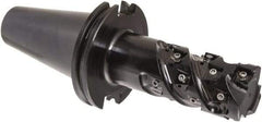 Iscar - 2" Cut Diam, 3.2" Max Depth of Cut, 5.7" OAL, Indexable Square Shoulder End Mill - Multiple Insert Styles, CAT 50 Taper Shank, 90° Lead Angle, Through Coolant, Series Helitang - Eagle Tool & Supply