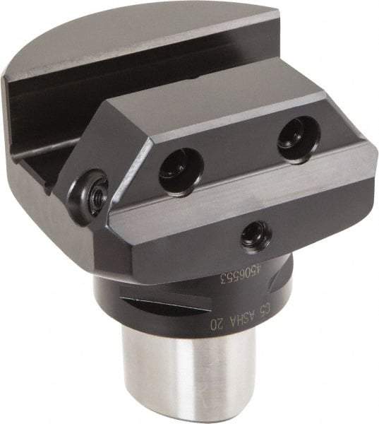 Iscar - 58mm Head Length, Modular Grooving Blade Holder Head - Neutral Cut, System Size C5, Through Coolant, Series CAMFIX - Eagle Tool & Supply