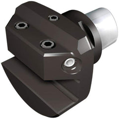 Iscar - 60mm Head Length, Modular Grooving Blade Holder Head - Neutral Cut, System Size C6, Through Coolant, Series CAMFIX - Eagle Tool & Supply