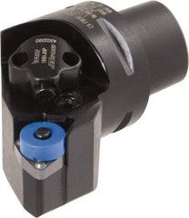 Iscar - Right Hand Cut, Size C4, Various Insert Compatiblity, External Modular Turning & Profiling Cutting Unit Head - 27mm Ctr to Cutting Edge, 50mm Head Length, Through Coolant, Series CAMFIX, Heliturn LD, JetHPLine - Eagle Tool & Supply