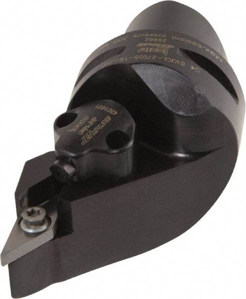 Iscar - Left Hand Cut, Size C4, Various Insert Compatiblity, External Modular Turning & Profiling Cutting Unit Head - 27mm Ctr to Cutting Edge, 55mm Head Length, Through Coolant, Series CAMFIX, Isoturn, JetHPLine - Eagle Tool & Supply