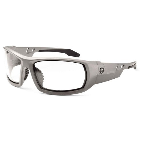 Odin Clear Lens Matte Gray Safety Glasses - Eagle Tool & Supply