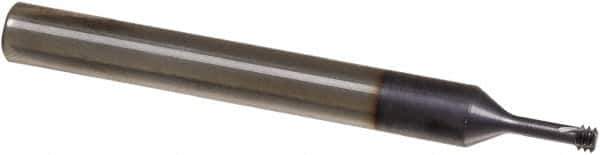 Iscar - 0.1083" Cutting Diam, 3 Flute, Solid Carbide Helical Flute Thread Mill - Internal Thread, 7.5mm LOC, 58mm OAL, 6mm Shank Diam - Eagle Tool & Supply