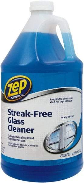 ZEP Commercial - 1 Gal Bottle Pleasant Glass Cleaner - Use on Mirrors, Windows - Eagle Tool & Supply