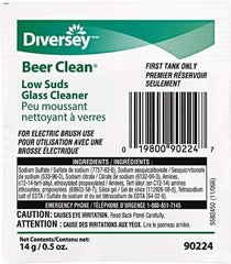 Diversey - 0.50 oz Packet Unscented Glass Cleaner - Use on Beverage Glass - Eagle Tool & Supply