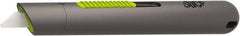 Slice - Retractable Utility Knife - 5.3" Blade, Black Rubber Handle, 1 Blade Included - Eagle Tool & Supply