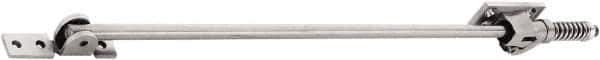 GLYNN-JOHNSON - 39" OAL x 22-7/16" Wide, 145 Lb Capacity, Stainless Steel Lid Stay - Center, 3/8" Mounting Hole Diam, 110° Max Opening, Aluminum Satin Stainless Steel - Eagle Tool & Supply