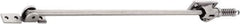GLYNN-JOHNSON - 39" OAL x 22-7/16" Wide, 145 Lb Capacity, Stainless Steel Lid Stay - Center, 3/8" Mounting Hole Diam, 110° Max Opening, Aluminum Satin Stainless Steel - Eagle Tool & Supply