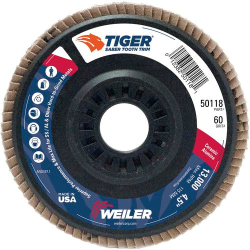 WEILER 4-1/2″ SABER TOOTH CERAMIC - Eagle Tool & Supply
