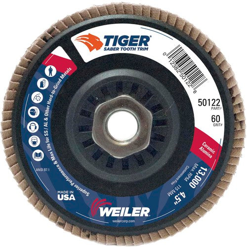 WEILER 4-1/2″ SABER TOOTH CERAMIC - Eagle Tool & Supply