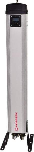Norgren - 24 CFM at 100 psi Inlet, 19 CFM at 100 psi Outlet, Desiccant Air Dryer - 1/2" NPT Inlet/Outlet x 10.3" Long x 6.7" Wide x 43" High - Eagle Tool & Supply
