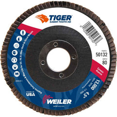 ‎4-1/2 Saber Tooth High Density Ceramic Abrasive, 80C, 7/8″ Arbor Hole - Eagle Tool & Supply