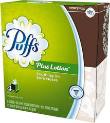 Puffs - Decorative Box of White Facial Tissues - 1 Ply - Eagle Tool & Supply