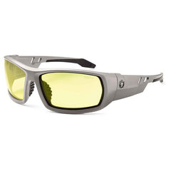 Odin Yellow Lens Matte Gray Safety Glasses - Eagle Tool & Supply