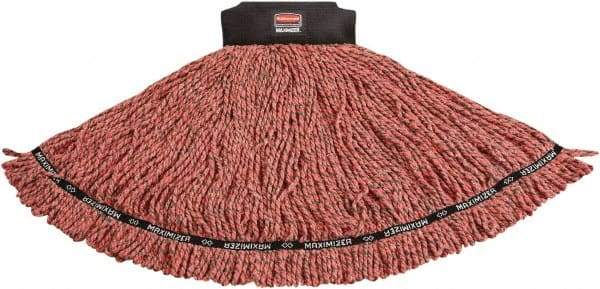 Rubbermaid - 2-1/2" Black Head Band, Large Microfiber Loop End Mop Head - 4 Ply, Clamp Jaw & Side Loading Connection - Eagle Tool & Supply