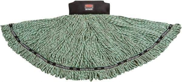 Rubbermaid - Black Head Band, Large Microfiber Loop End Mop Head - 4 Ply - Eagle Tool & Supply