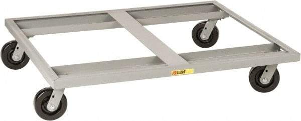 Little Giant - 3,600 Lb Capacity Steel Pallet Dolly - 48" Long x 48" Wide x 9" High, 6" Phenolic Wheels - Eagle Tool & Supply