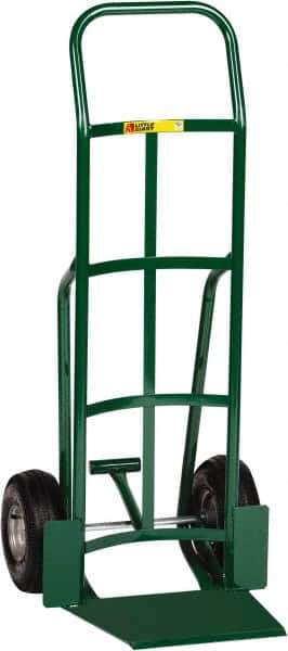 Little Giant - 800 Lb Capacity 47" OAH Hand Truck - 13-1/2 x 16" Base Plate, Continuous Handle, Steel, Pneumatic Wheels - Eagle Tool & Supply