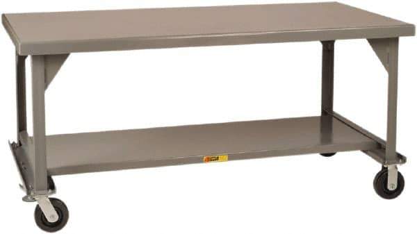 Little Giant - Mobile Work Bench - Steel, Gray, 48" Long x 30" Deep x 36" High - Eagle Tool & Supply