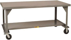 Little Giant - Mobile Work Bench - Steel, Gray, 60" Long x 30" Deep x 36" High - Eagle Tool & Supply