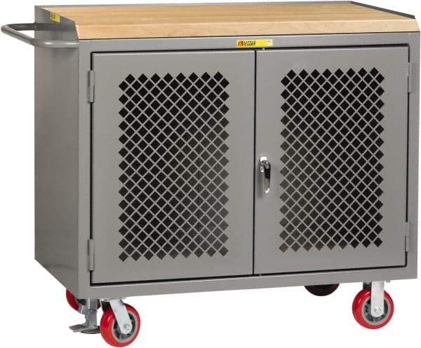 Little Giant - Mobile Service Workbench - Steel, Gray, 48" Long x 24" Deep x 41" High - Eagle Tool & Supply