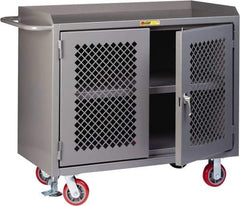 Little Giant - Mobile Service Workbench - Steel, Gray, 48" Long x 24" Deep x 41" High - Eagle Tool & Supply