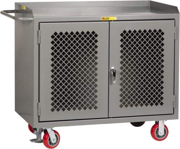 Little Giant - Mobile Service Workbench - Steel, Gray, 48" Long x 24" Deep x 41" High - Eagle Tool & Supply