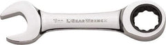 GearWrench - 11/32" 12 Point Combination Wrench - Chrome Vanadium Steel, Full Polish Finish - Eagle Tool & Supply