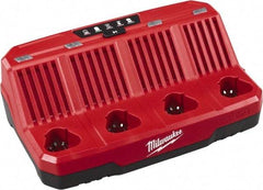 Milwaukee Tool - 12 Volt, 4 Battery Lithium-Ion Power Tool Charger - Eagle Tool & Supply