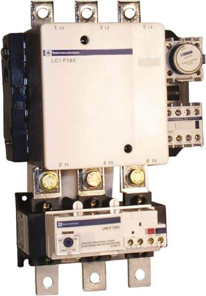 Schneider Electric - 3 Pole, 120 Coil VAC, 265 Amp at 440 VAC, Nonreversible IEC Contactor - Bureau Veritas, CCC, CSA, DNV, EN/IEC 60947-1, EN/IEC 60947-4-1, GL, JEM 1038, LROS, RINA, RMRoS, RoHS Compliant, UL Listed - Eagle Tool & Supply