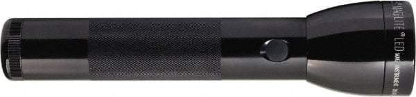 Mag-Lite - LED Bulb, Industrial/Tactical Flashlight - Black Aluminum Body, 2 D Alkaline Batteries Not Included - Eagle Tool & Supply
